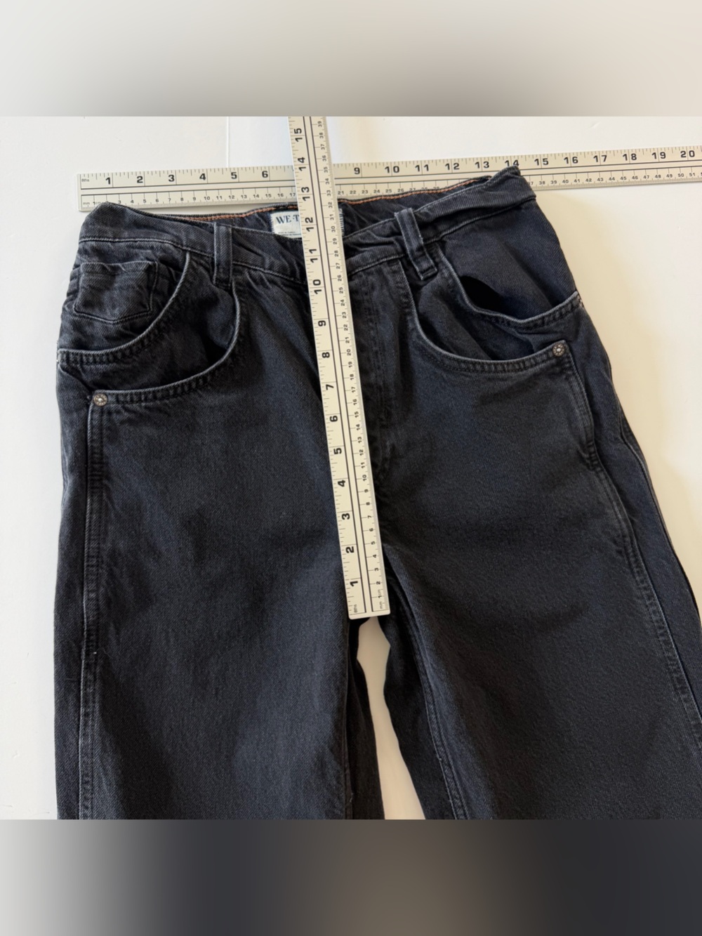 Free People We The Free Jeans Womens 24 Black Final Countdown Low Rise Boyfriend - Picture 8 of 11